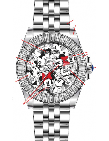 Band for Invicta Disney Limited Edition Minnie Mouse Lady 41352 pas cheres