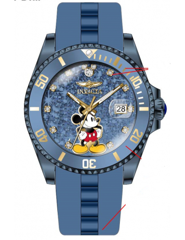 Band for Invicta Disney Limited Edition Mickey Mouse Lady 41312 est présent 