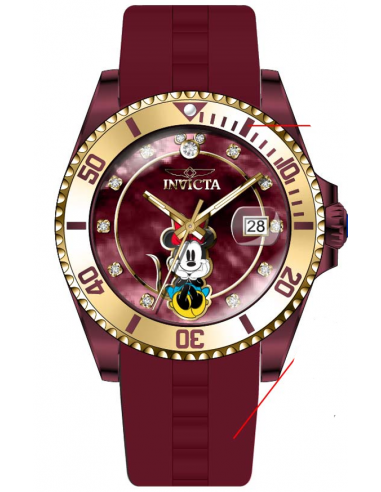 Band for Invicta Disney Limited Edition Minnie Mouse Lady 41295 de l' environnement