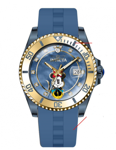 Band for Invicta Disney Limited Edition Minnie Mouse Lady 41296 la chaussure