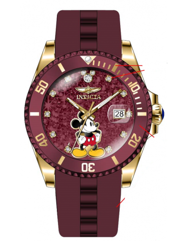 Band for Invicta Disney Limited Edition Mickey Mouse Lady 41311 Comment ça marche